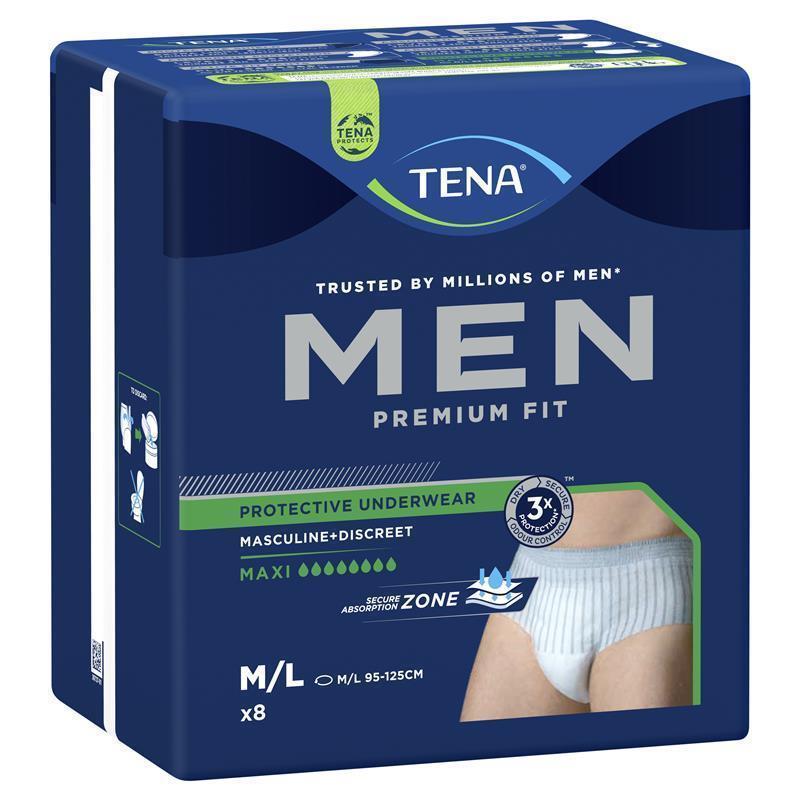 Load image into Gallery viewer, TENA Men Level 4 Pants Medium/Large 8 Pack
