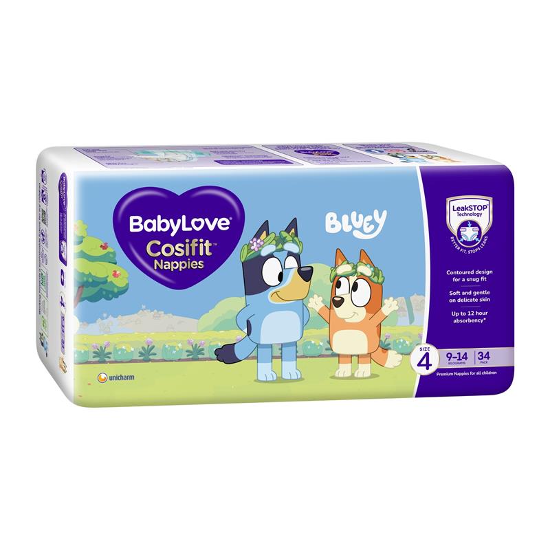 Load image into Gallery viewer, BabyLove Cosifit Nappies Size 4 (9-14kg) 34 Pack
