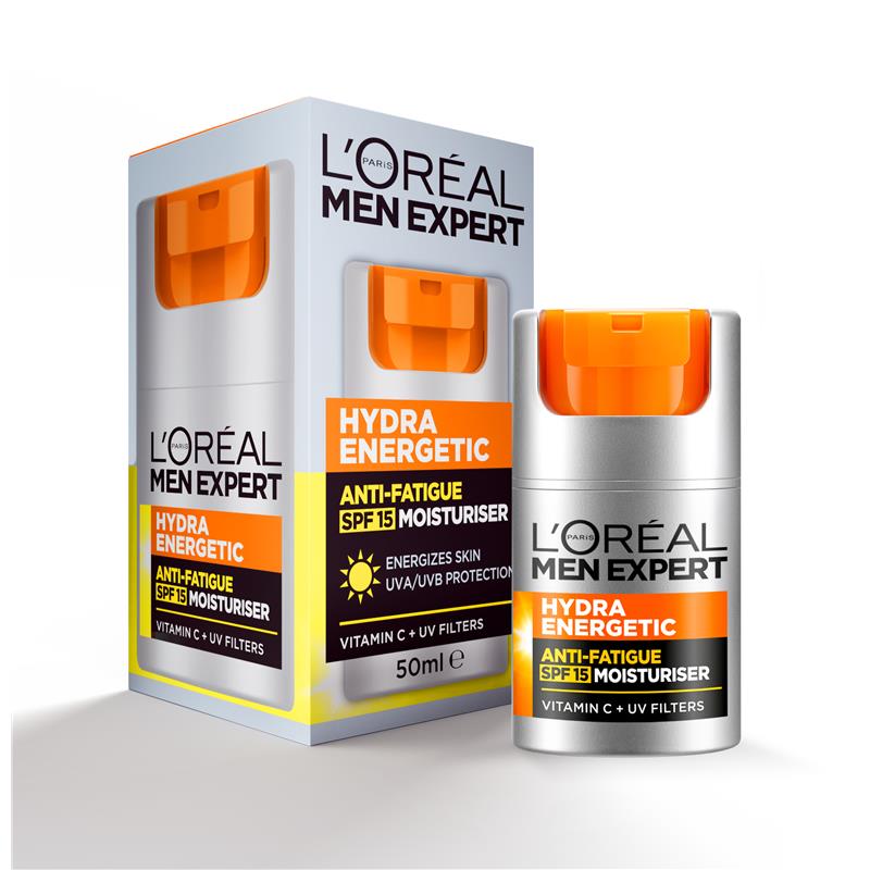 Load image into Gallery viewer, L'Oreal Men Expert Hydra Energetic SPF15 Mens Moisturiser 50mL
