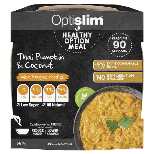 Optislim Healthy Option Meal Thai Pumpkin & Coconut Konjac Noodles 350g