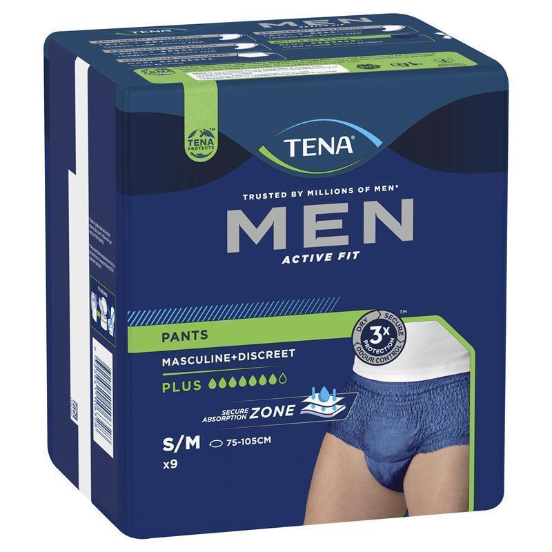 Load image into Gallery viewer, TENA Pant Men Active Fit Plus Medium 9 Pack
