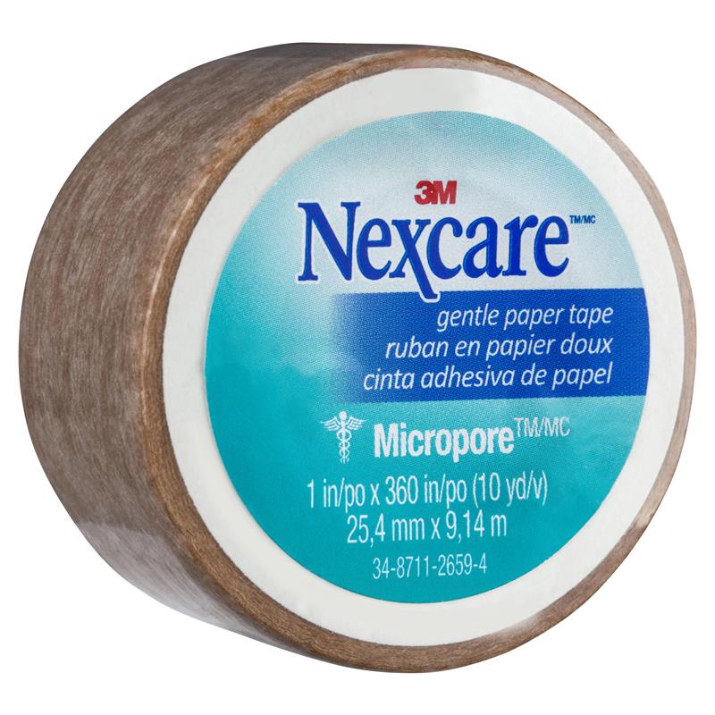 Load image into Gallery viewer, Nexcare Micropore Gentle Paper Tape Tan 25.4mm x 9.14m
