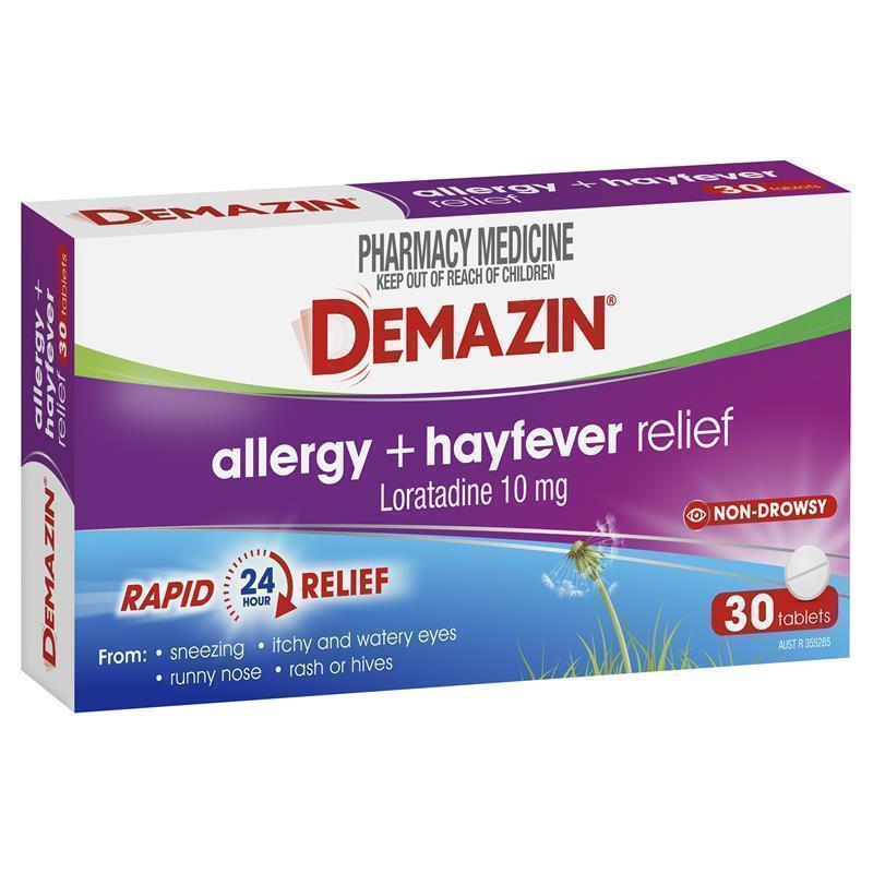 Load image into Gallery viewer, Demazin Allergy + Hayfever Relief Non-Drowsy 30 Tablets
