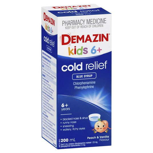 Demazin Cold & Flu Relief Syrup 200ml