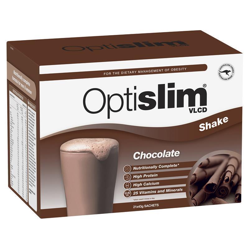 Load image into Gallery viewer, Optislim VLCD Meal Replacement Shake Chocolate 21x43g Sachets
