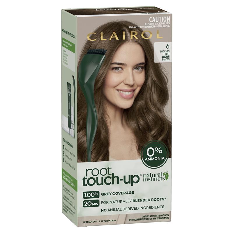 Load image into Gallery viewer, Clairol Root Touch Up Natural Instincts 6 Light Brown Permanent Hair Colour
