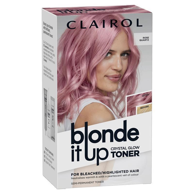 Load image into Gallery viewer, Clairol Blonde It Up Crystal Glow Semi Permanent Toner Rose Quartz
