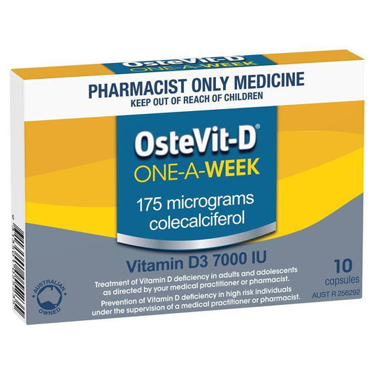 OsteVit-D Vitamin D3 7000IU 1-A-Week 10 Capsules (S3)