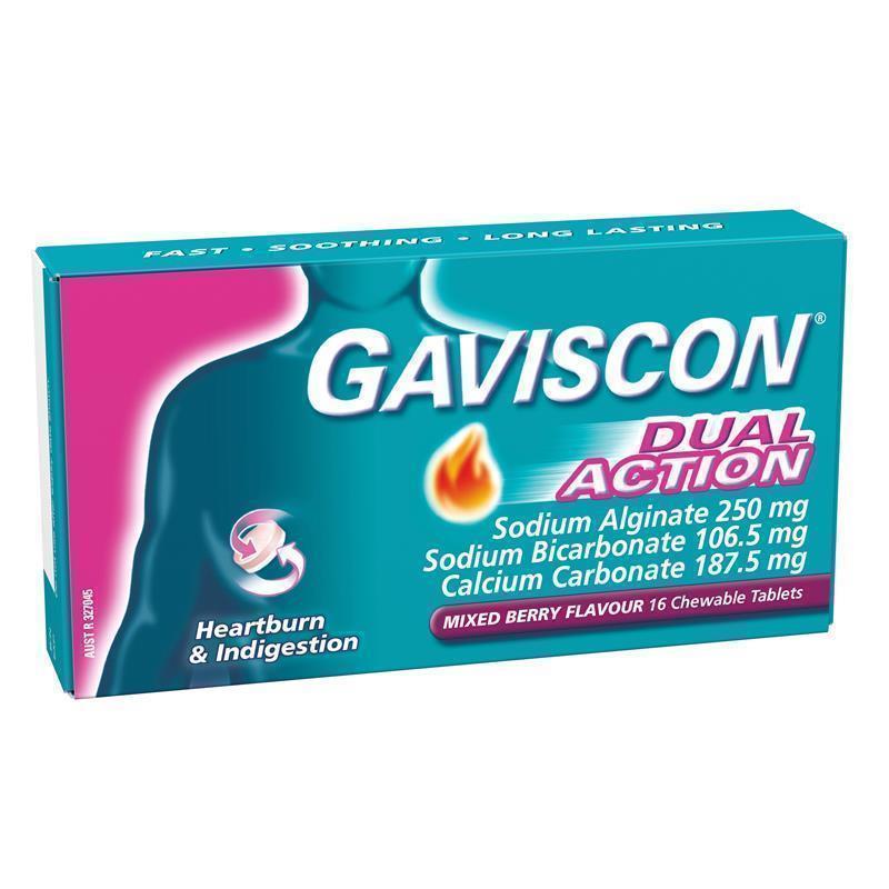 Load image into Gallery viewer, Gaviscon Dual Action Heartburn and Indigestion Relief Mixed Berry 16 Pack
