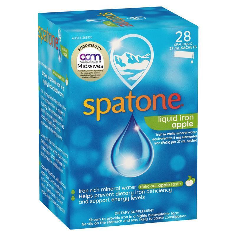 Load image into Gallery viewer, Spatone Iron Supplement 28 Sachets Apple Flavour
