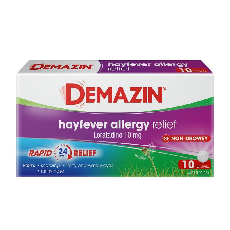 Load image into Gallery viewer, Demazin Allergy &amp; Hayfever 10 Tablets
