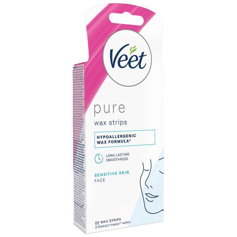 Load image into Gallery viewer, Veet Pure Cold Wax Strips Face 20 Pack
