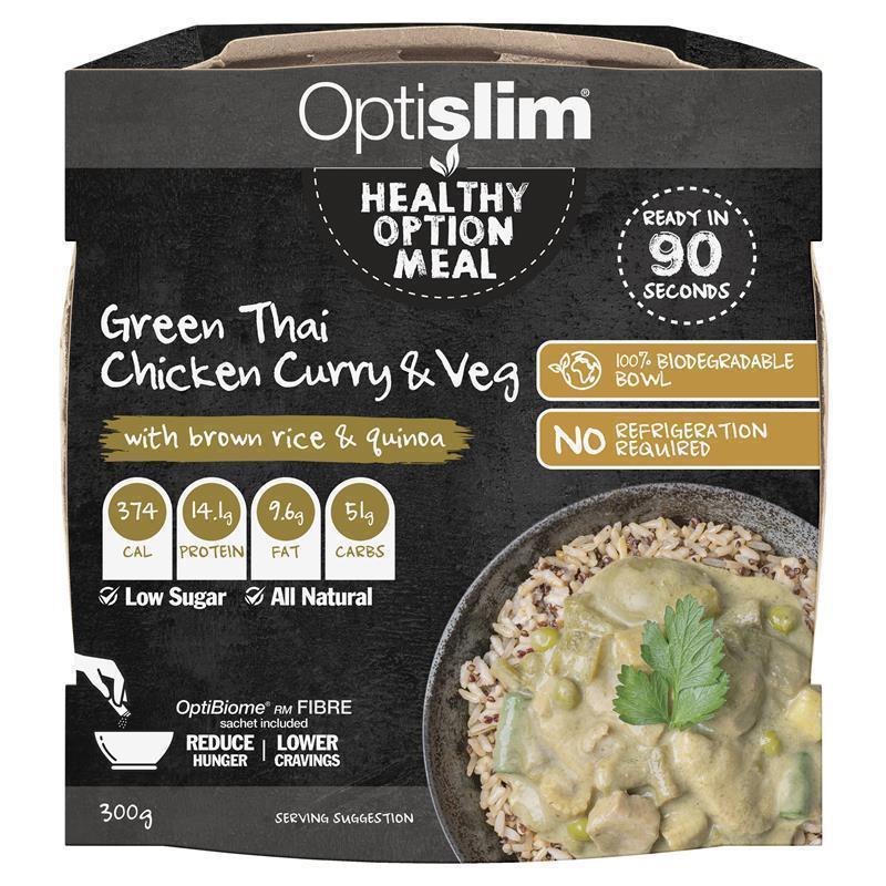 Load image into Gallery viewer, Optislim Healthy Option Meal Green Thai Chicken &amp; Vegetables 300g
