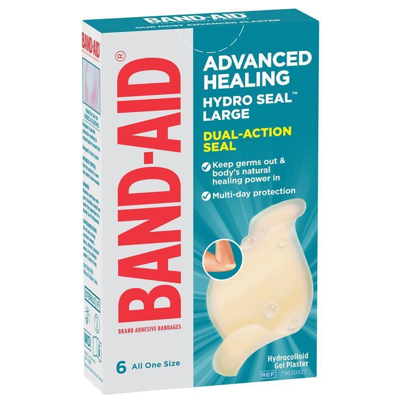 Load image into Gallery viewer, Band-Aid Advanced Healing Hydro Seal Gel Plasters Large 6 Pack
