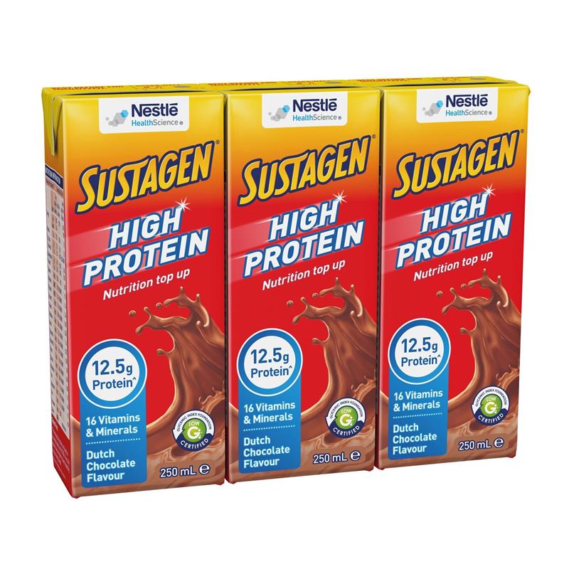 Load image into Gallery viewer, Sustagen Ready to Drink Multipack Dutch Chocolate 3 x 250ml
