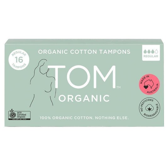 TOM Organic Tampons Regular 16 Pack