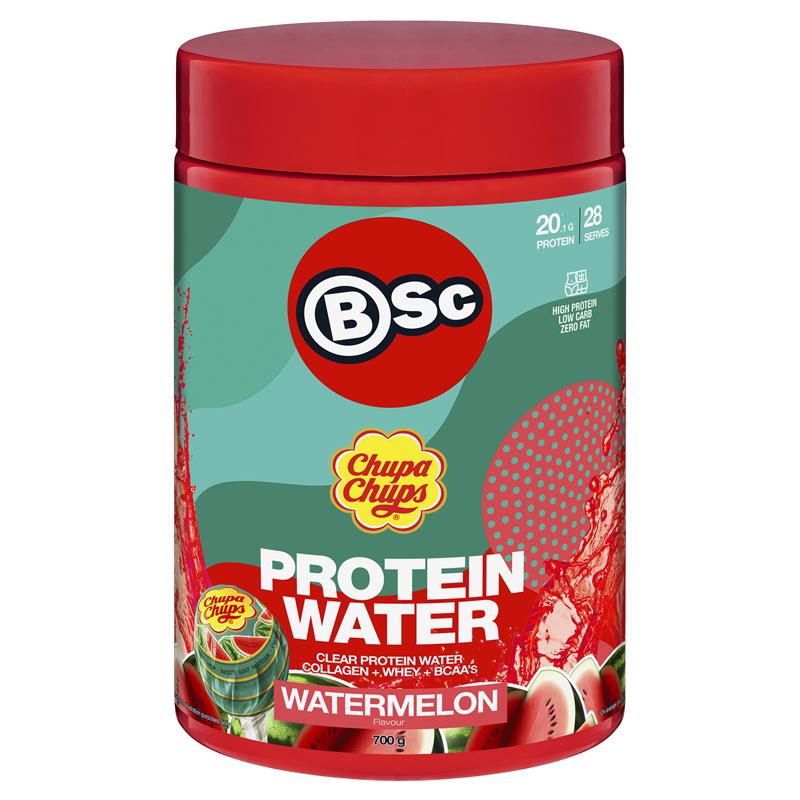 Load image into Gallery viewer, BSc x Chupa Chups Protein Water Watermelon 700g
