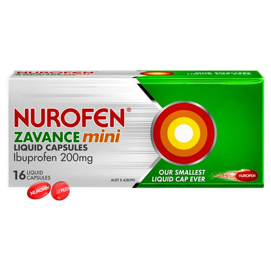 Nurofen Zavance 16 Mini Liquid Capsules