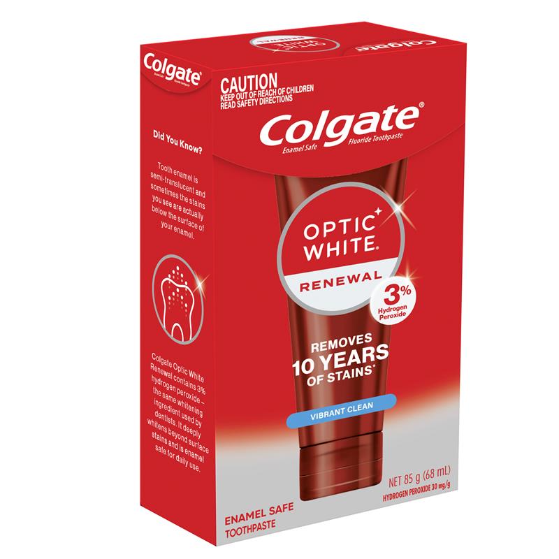 Load image into Gallery viewer, Colgate Toothpaste Optic White Renewal Teeth Whitening Vibrant Clean 85g
