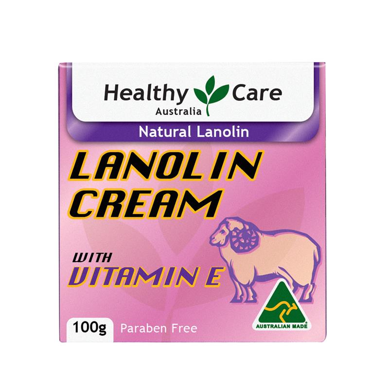 Load image into Gallery viewer, Healthy Care Natural Lanolin &amp; Vitamin E Cream 100g
