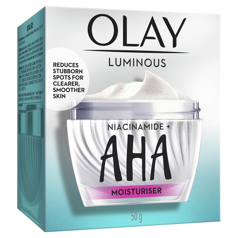 Load image into Gallery viewer, Olay Luminous Niacinamide + AHA Face Cream Moisturiser 50g
