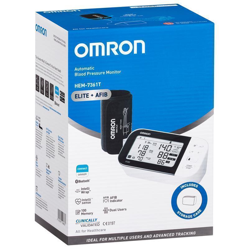 Load image into Gallery viewer, Omron HEM7361T Blood Pressure + AFIB Monitor Bluetooth
