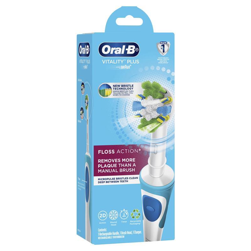 Load image into Gallery viewer, Oral B Vitality Plus Power Toothbrush Floss Action
