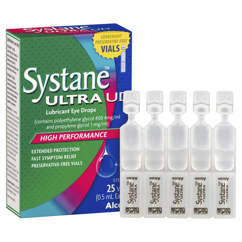 Load image into Gallery viewer, Systane Ultra Lubricant Eye Drops Preservative Free Unit Dose 25 x 0.5ml Vials
