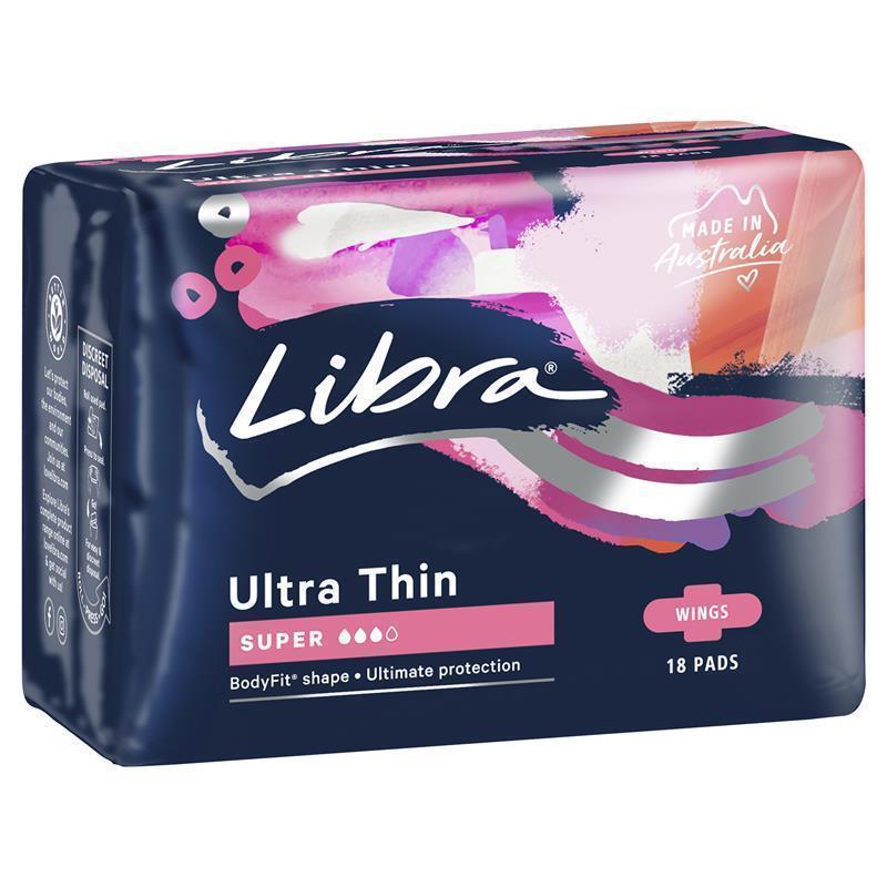 Load image into Gallery viewer, Libra Ultra Thins Pads Wings Super 18
