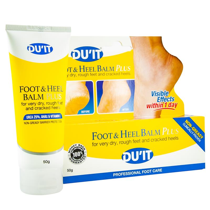 Load image into Gallery viewer, DU'IT Foot &amp; Heel Balm Plus Dry Skin Foot Cream 50g

