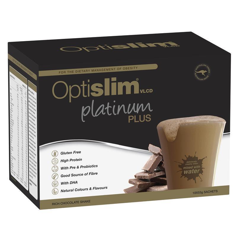 Load image into Gallery viewer, Optislim VLCD Platinum PLUS Chocolate 18x53g
