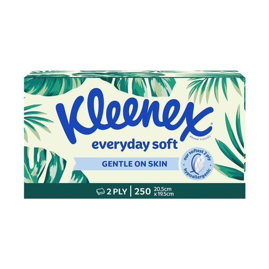 Kleenex Facial Tissues 250 Jumbo White