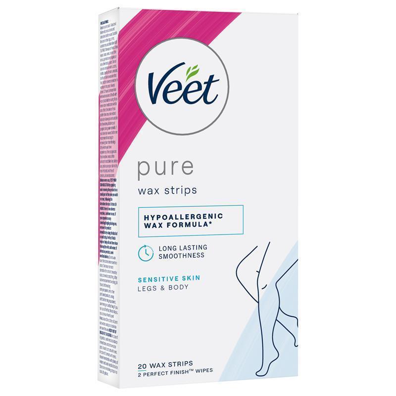 Load image into Gallery viewer, Veet Pure Cold Wax Strips Leg 20 Pack
