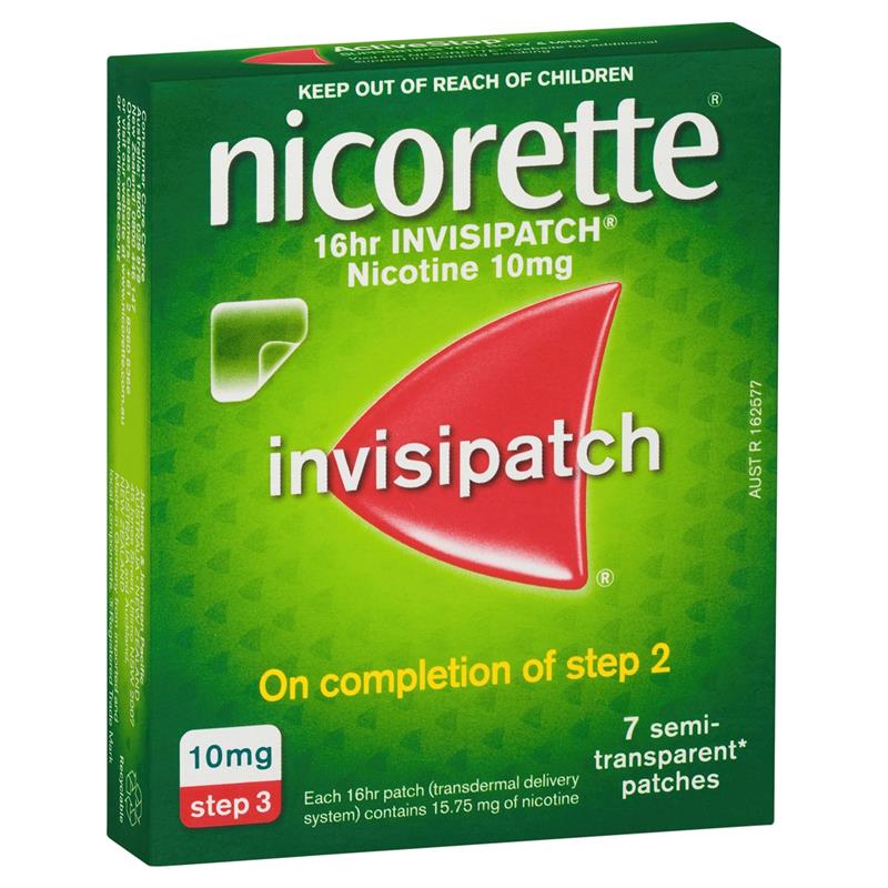 Load image into Gallery viewer, Nicorette Quit Smoking Nicotine 16 Hour Invisipatch Step 3 7 Pack
