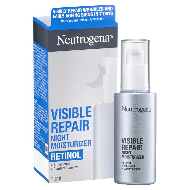 Load image into Gallery viewer, Neutrogena Visible Repair Retinol Night Moisturiser 30ml
