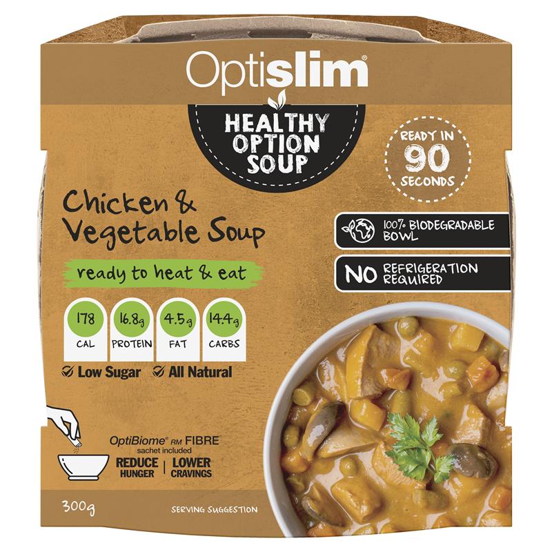 Load image into Gallery viewer, Optislim Healthy Option Meal Chicken &amp; Vegetable Soup 300g
