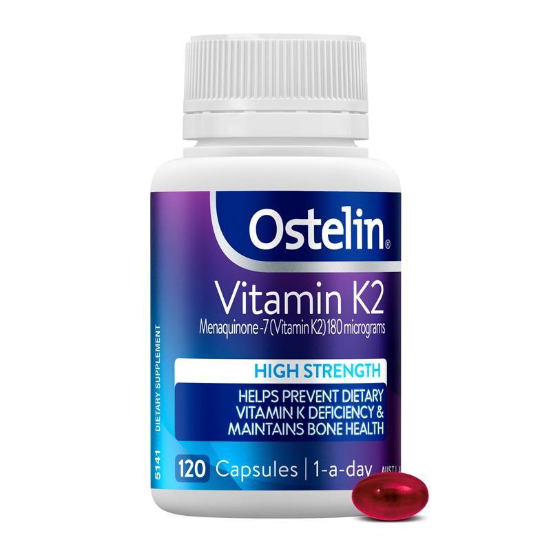 Load image into Gallery viewer, Ostelin Vitamin K2 120 Capsules Exclusive Size
