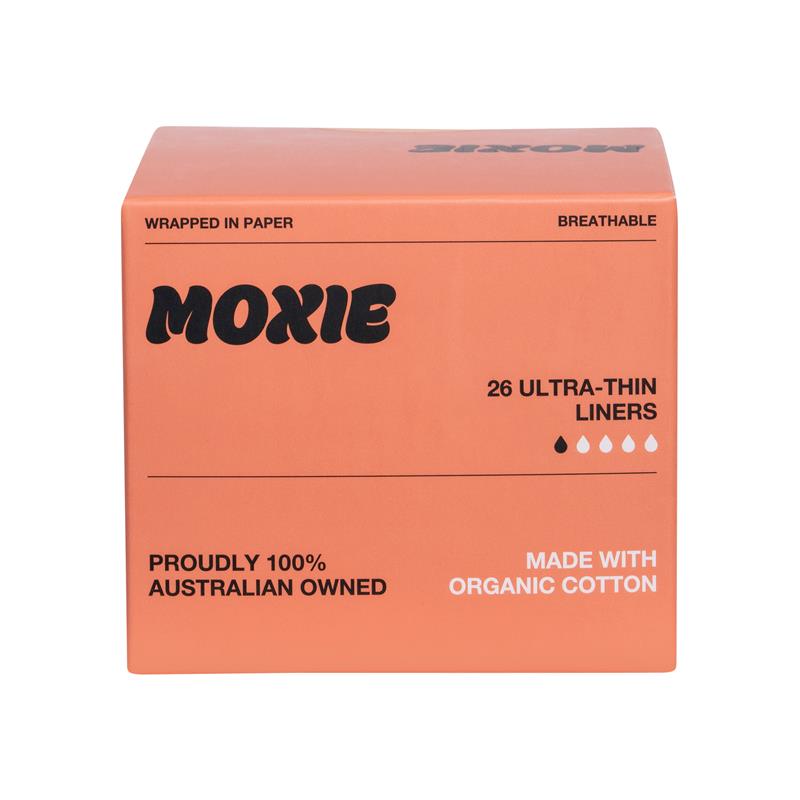Load image into Gallery viewer, Moxie Organics Ultra Thin Panty Liners 26 Pack
