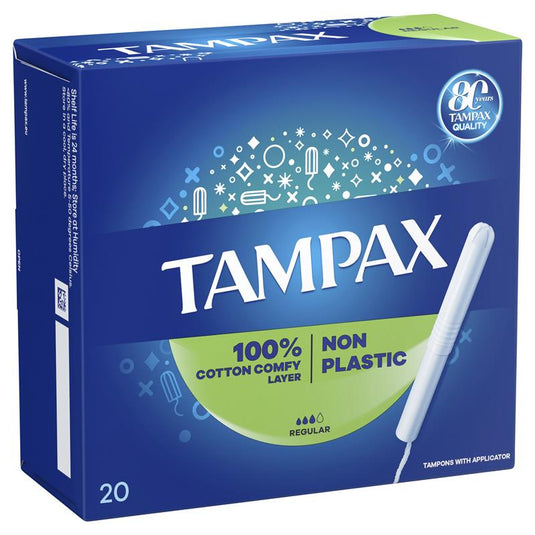 Tampax Regular Tampons with Applicator 20 Pack