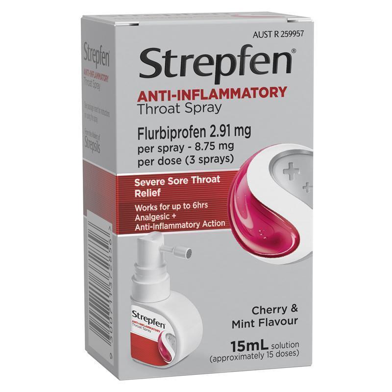 Load image into Gallery viewer, Strepfen Anti-Inflammatory Throat Spray Cherry &amp; Mint Flavour 15ml
