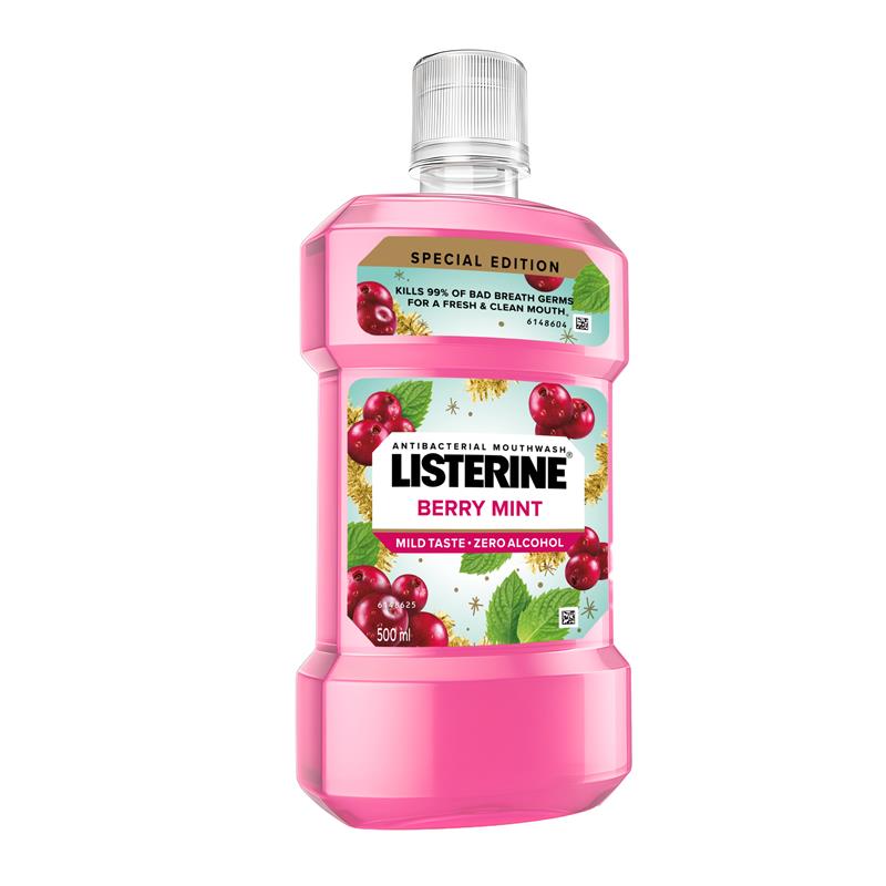 Load image into Gallery viewer, Listerine Mouthwash Berry Mint Limited Edition 500ml
