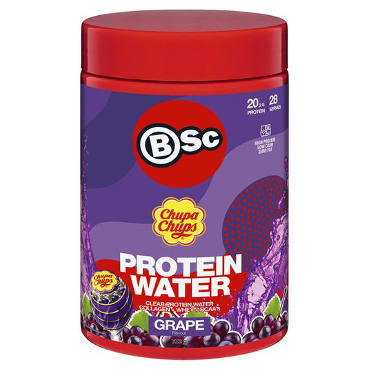 BSc x Chupa Chups Protein Water Grape 700g
