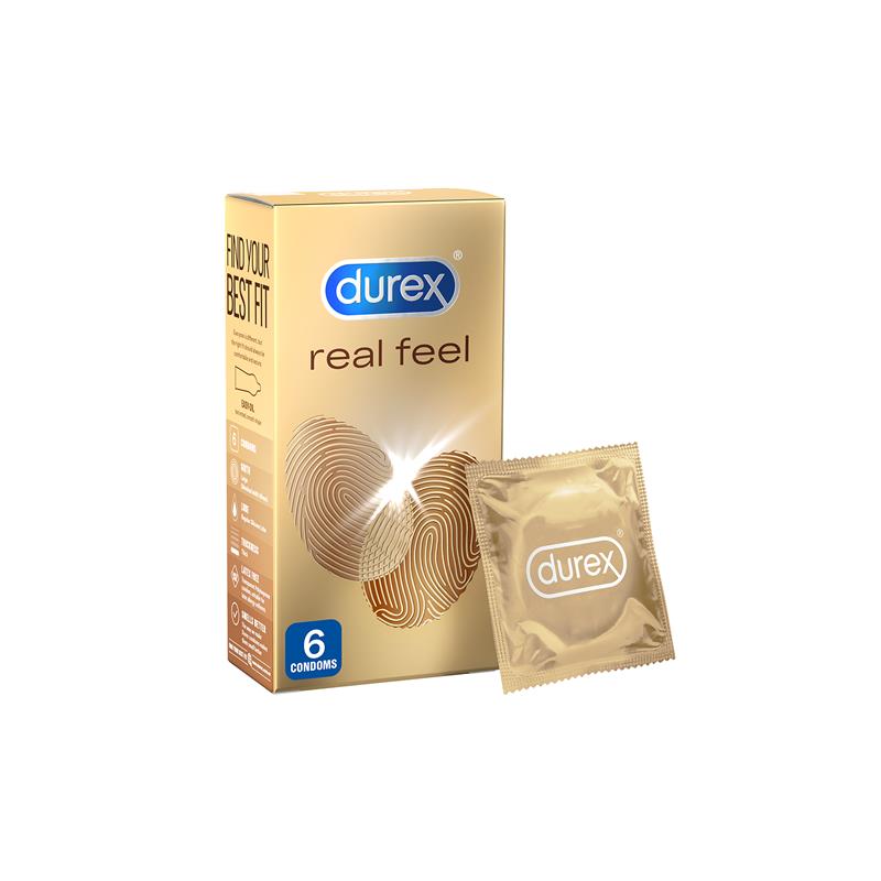 Load image into Gallery viewer, Durex Real Feel Condoms 6 Pack
