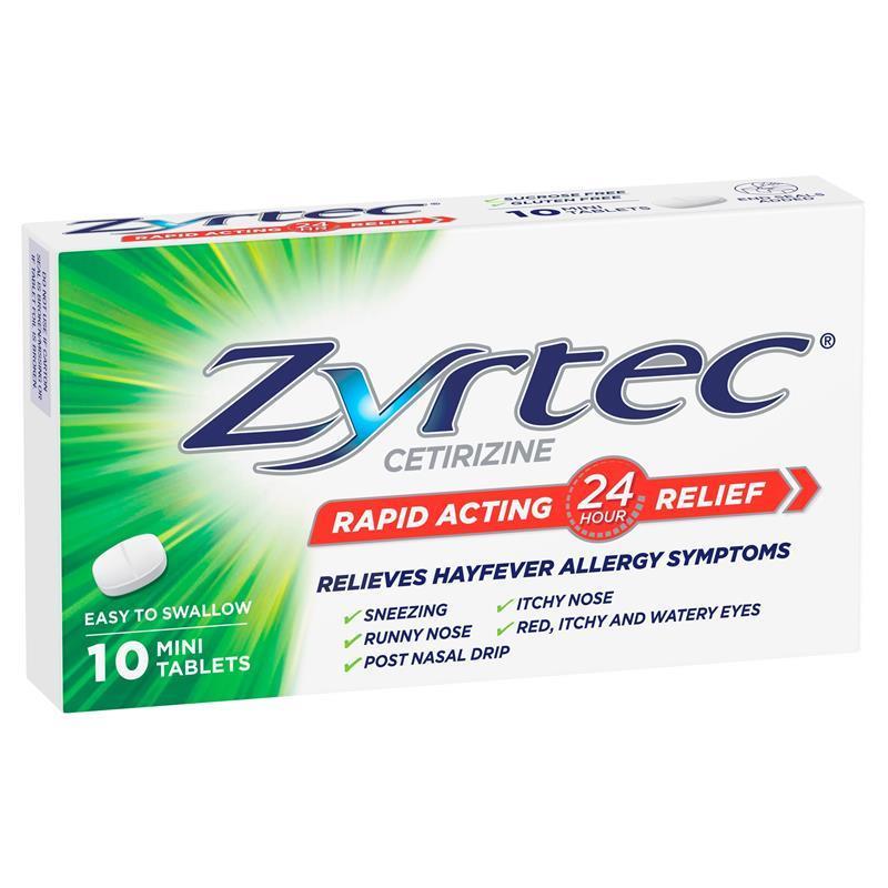 Load image into Gallery viewer, Zyrtec 10mg 10 Tablets
