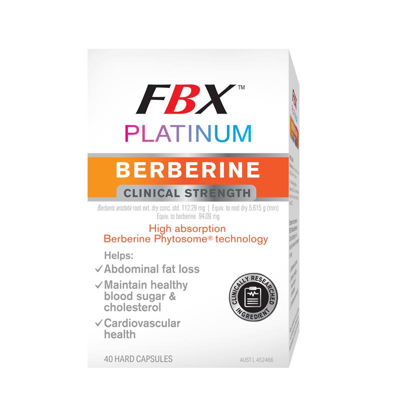 Load image into Gallery viewer, FBX Platinum Berberine Clinical Strength 40 Capsules
