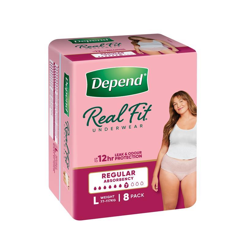 Load image into Gallery viewer, Depend Women Real Fit Underwear Large  8 Pack
