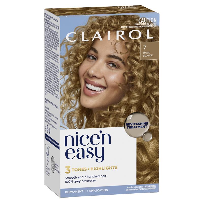 Load image into Gallery viewer, Clairol Nice N Easy 7 Natural Dark Blonde Permanent Hair Colour
