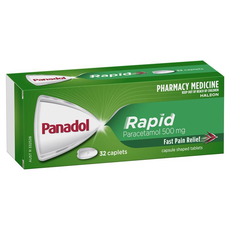 Load image into Gallery viewer, Panadol Rapid Paracetamol Pain Relief 32 Caplets
