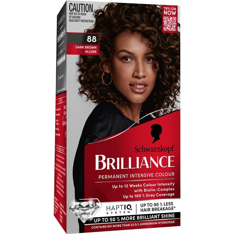 Load image into Gallery viewer, Schwarzkopf Brilliance 88 Dark Brown Allure

