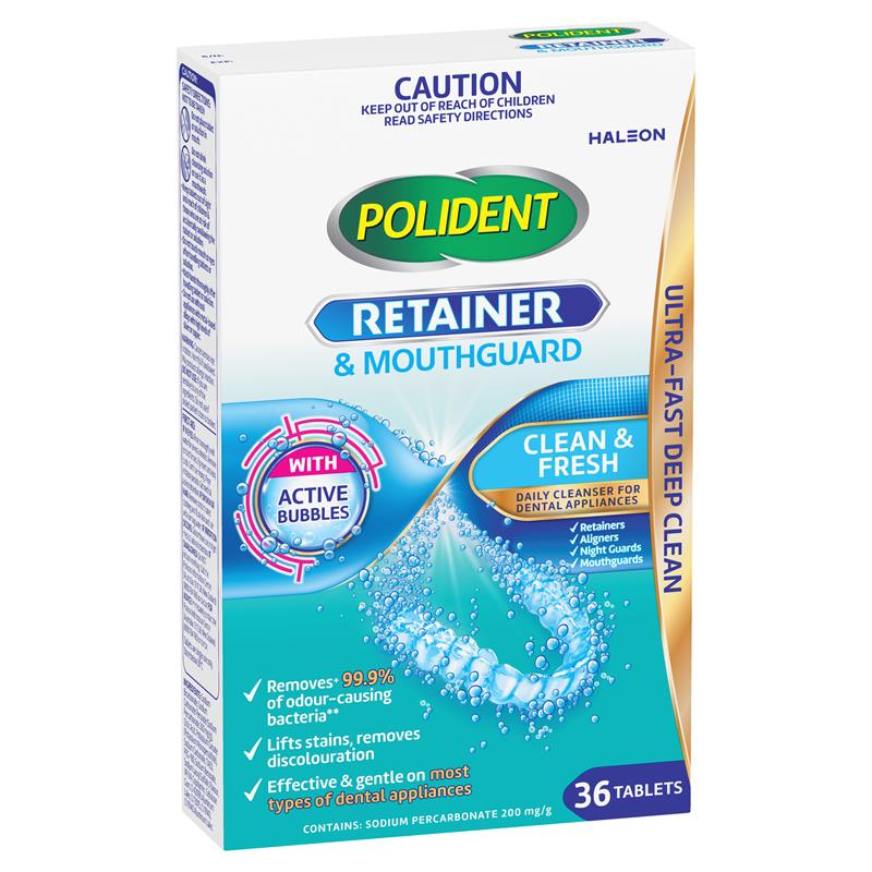 Load image into Gallery viewer, Polident Retainer and Mouthguard Cleanser 36 Tablets
